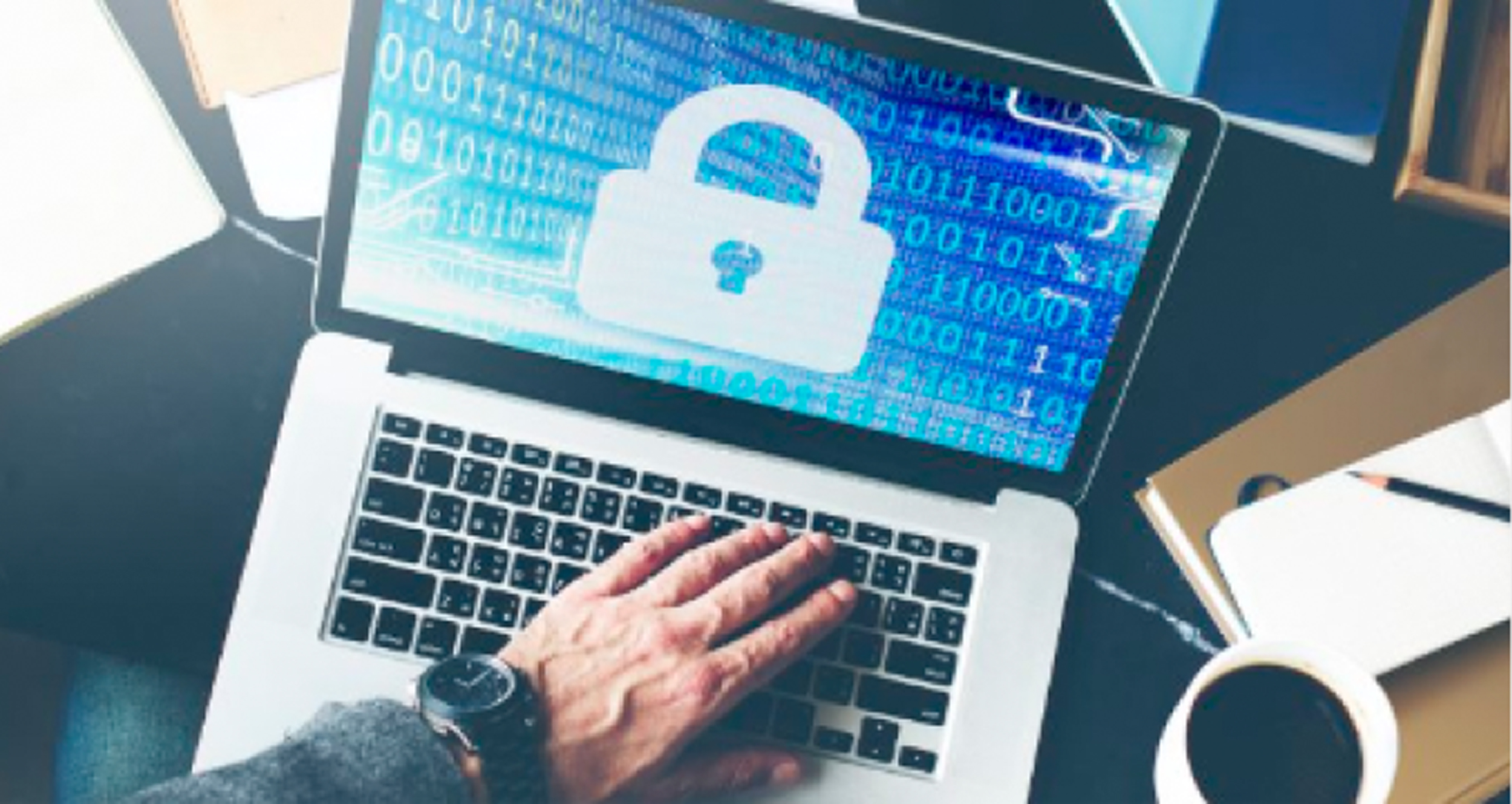 lock icon on laptop screen