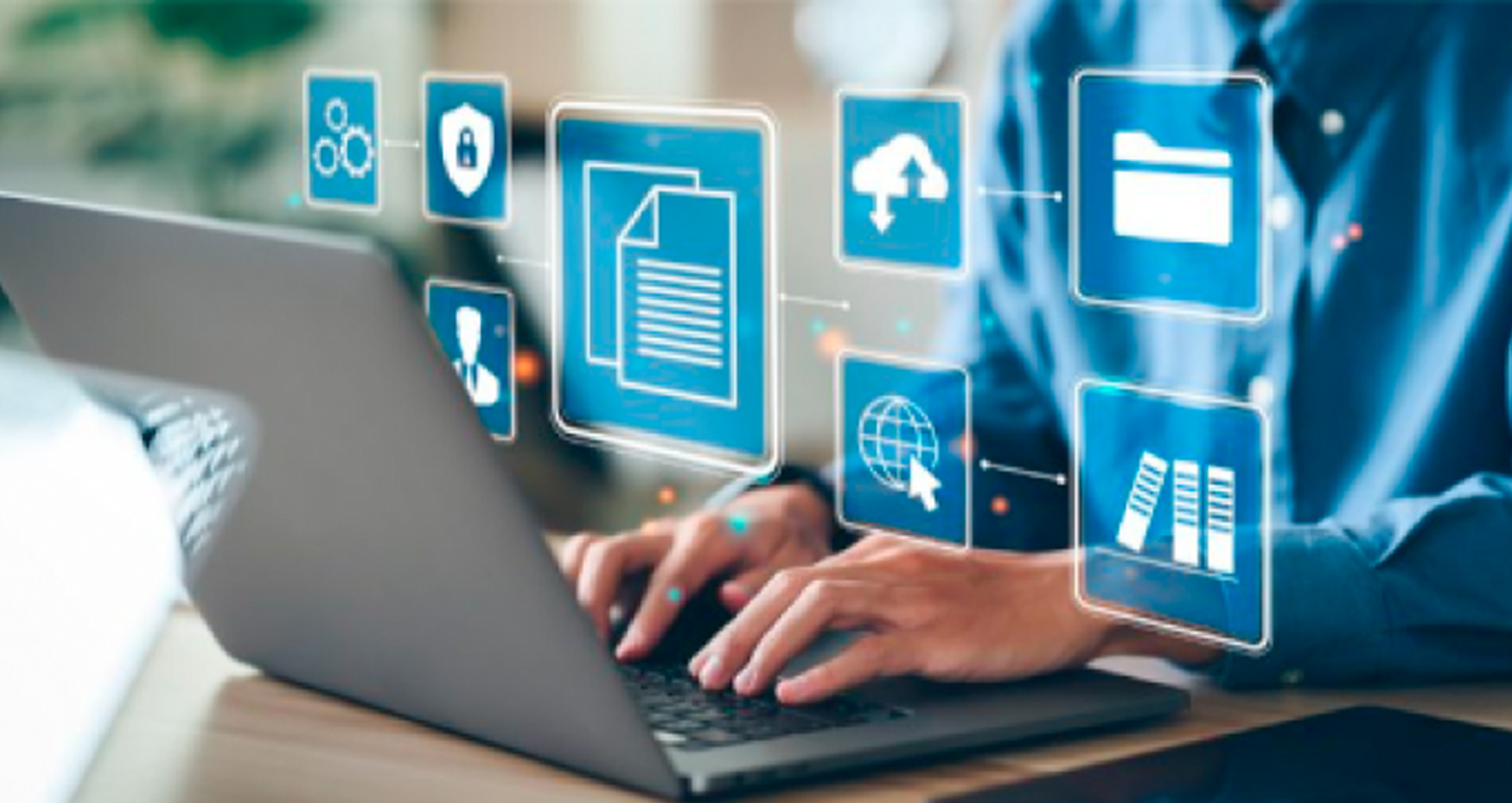 digital icons on dekstop