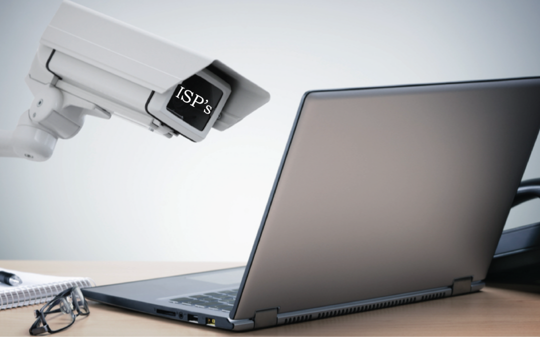 video camera with ISP text spying on laptop screen