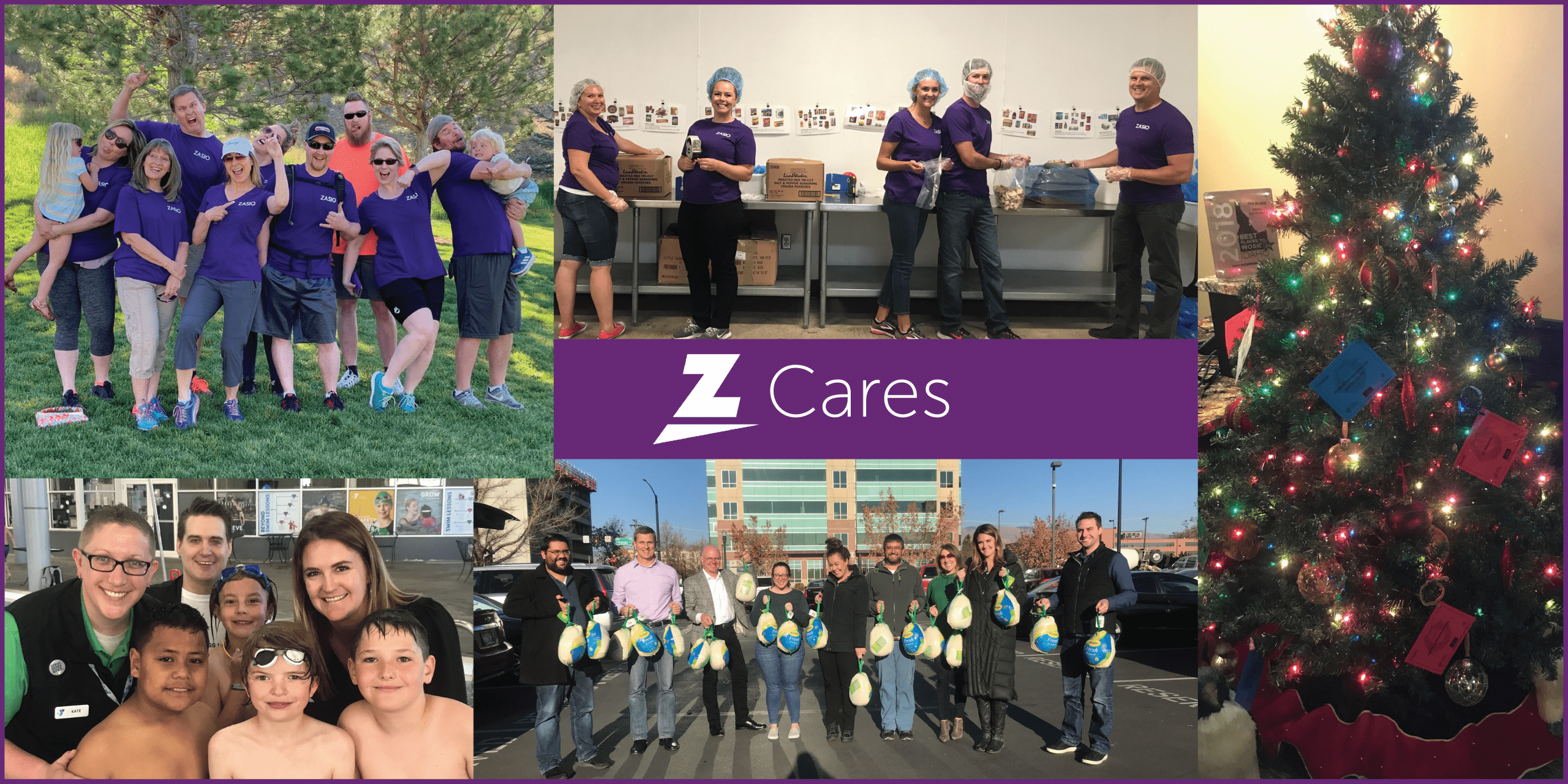 Z Cares postcard infographic