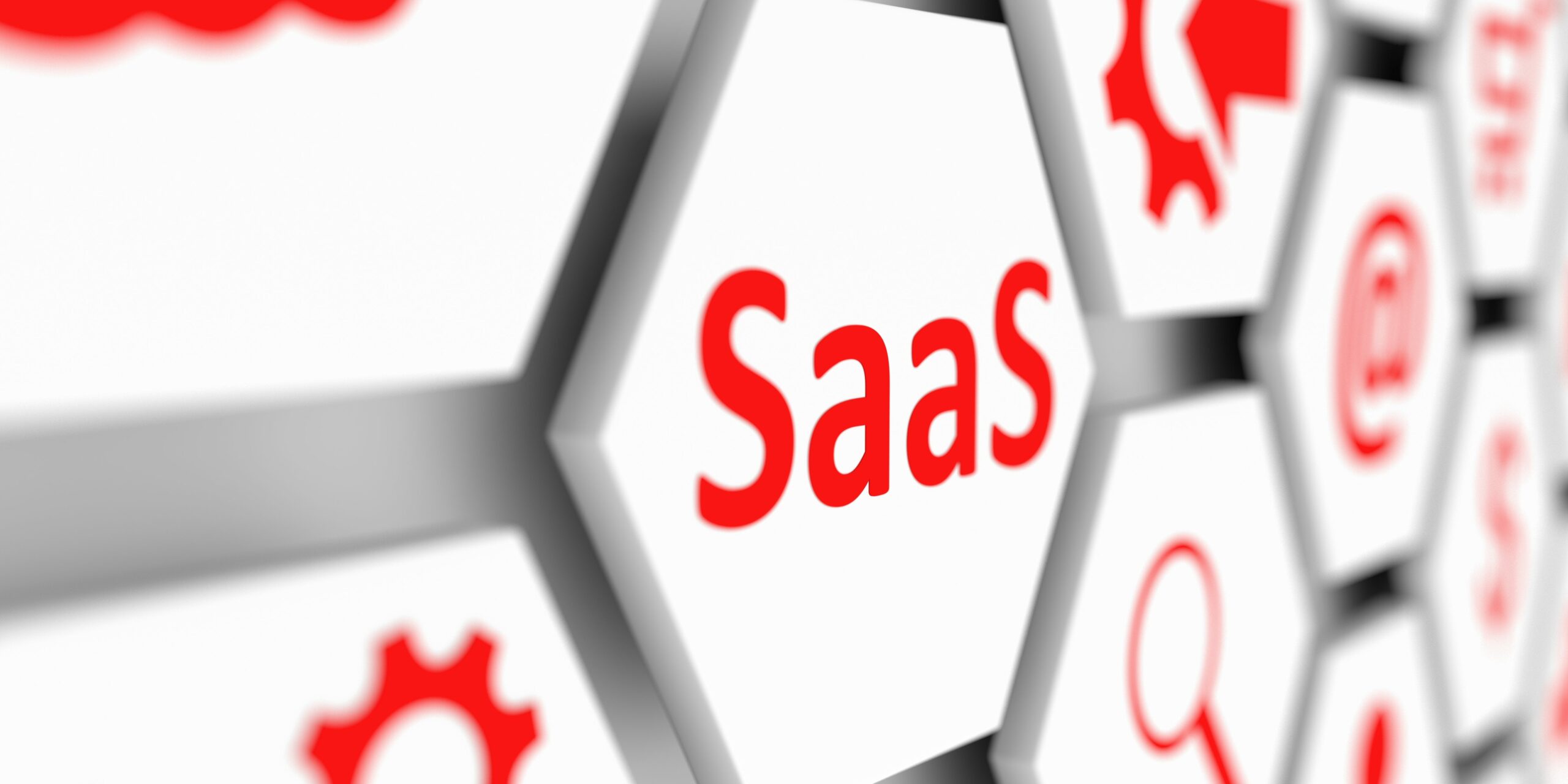 closeup of SaaS tile on wall of other icon tiles