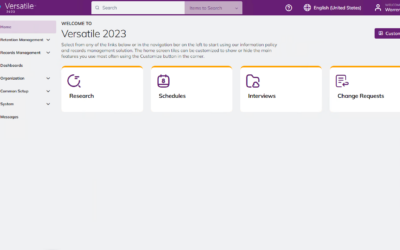 Demo! Versatile 2023 Records Management Reveal