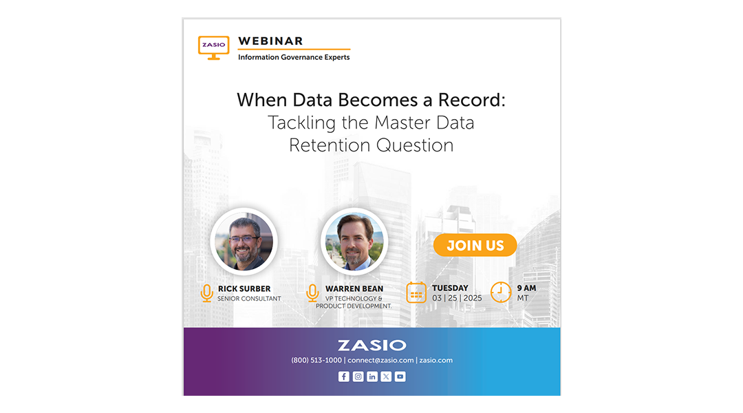 JOIN US! — When Data Becomes a Record: Tackling the Master Data Retention Question