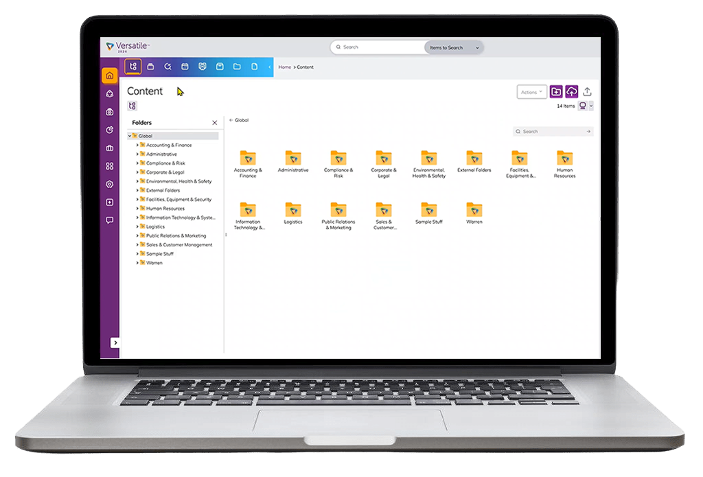 V26-ERM-Laptop-Website Zasio software on a laptop